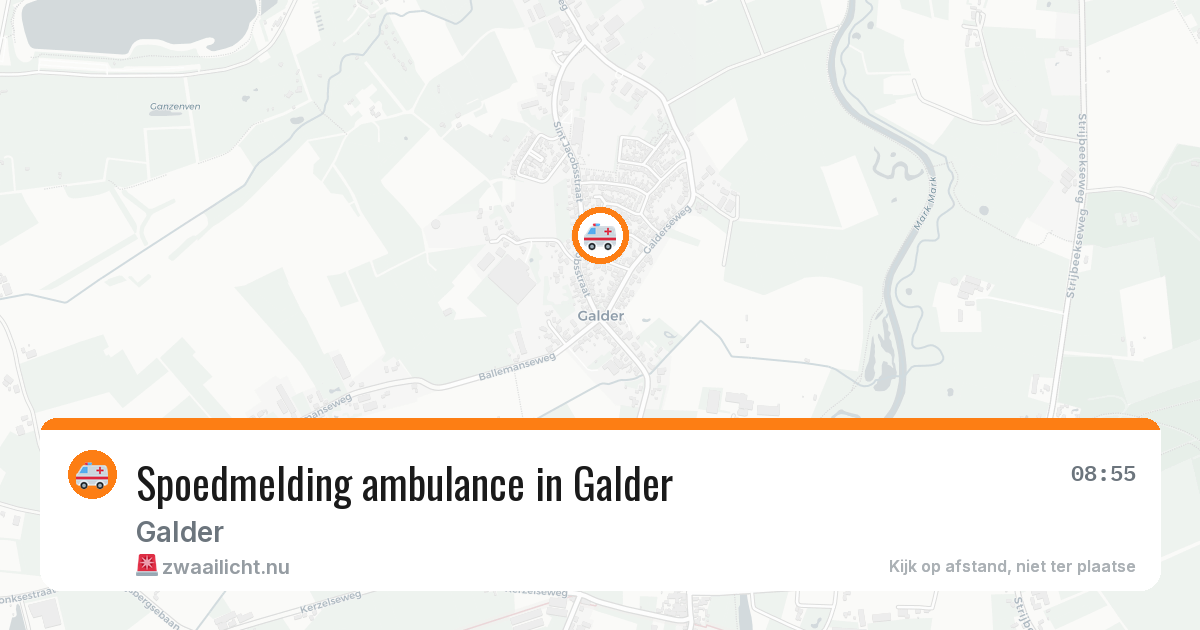 Spoedmelding ambulance in Galder — 3 apr 2026