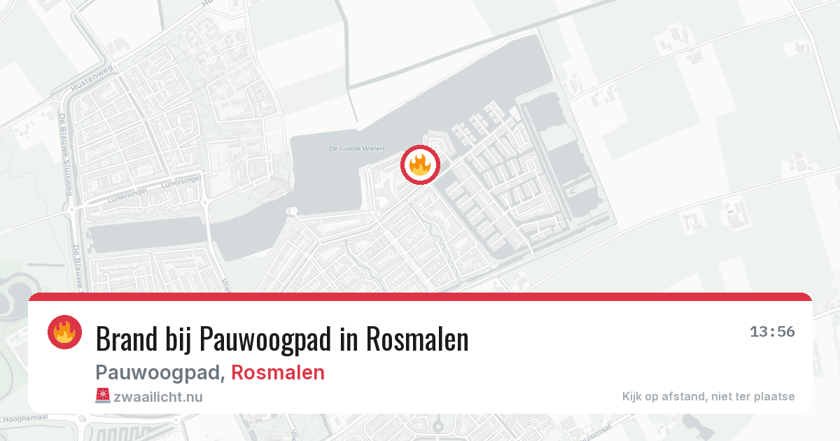 Brand bij Pauwoogpad in Rosmalen — 12 jul 2026