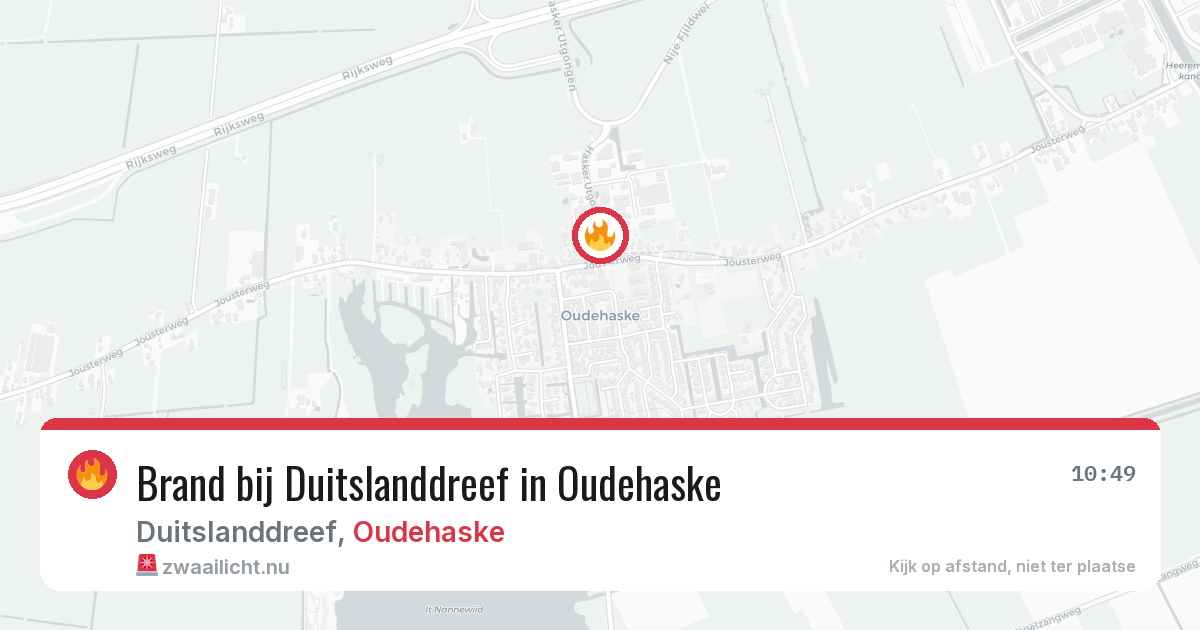 Brand bij Duitslanddreef in Oudehaske — 15 jul 2026