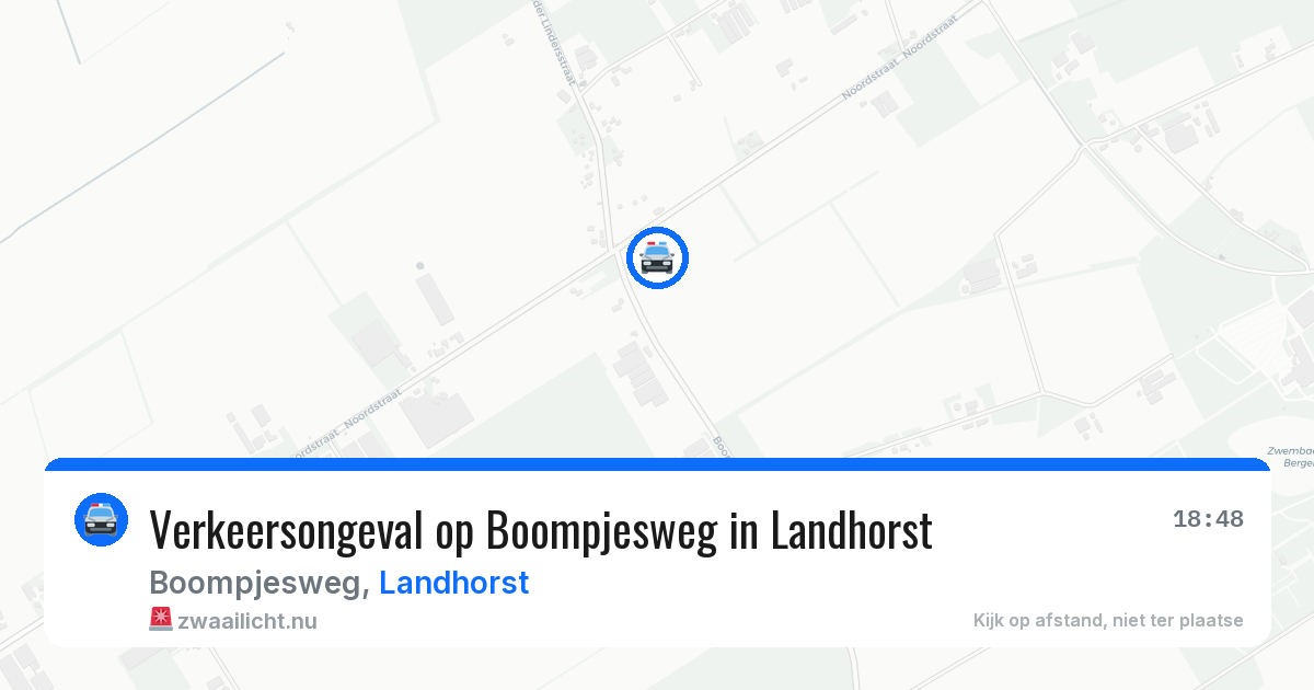 Verkeersongeval op Boompjesweg in Landhorst — 9 apr 2026