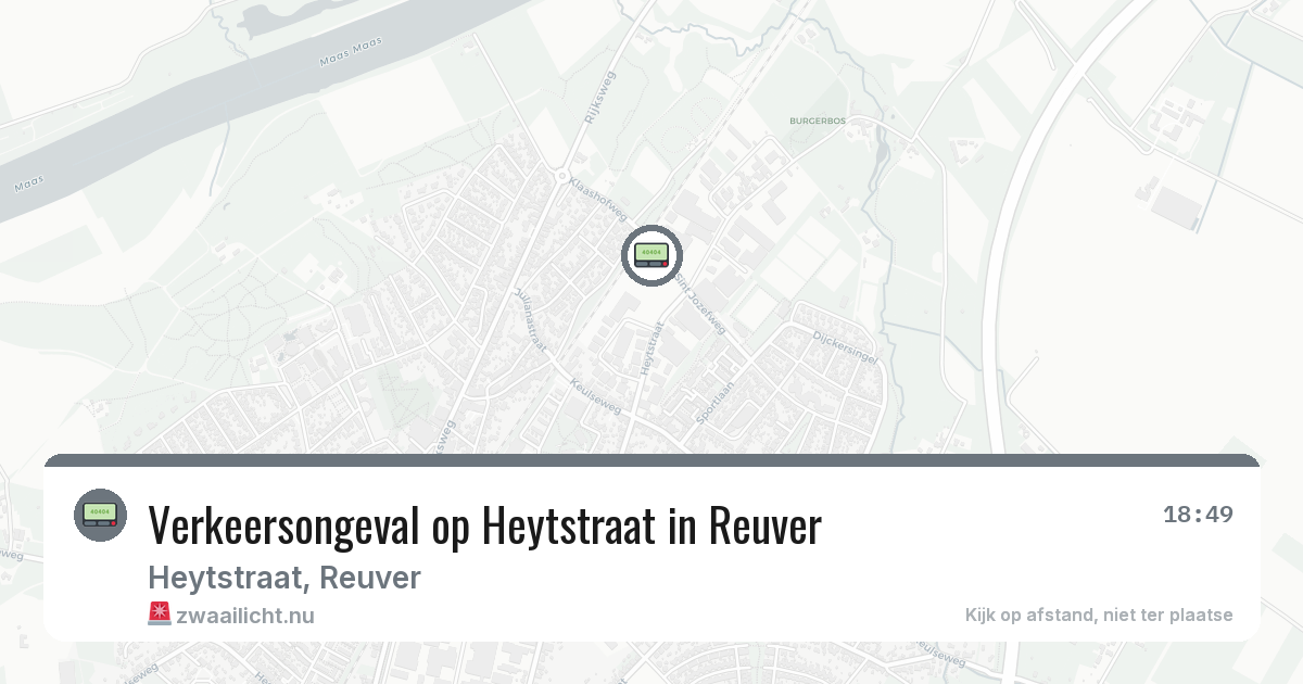 Verkeersongeval op Heytstraat in Reuver — 10 jul 2026