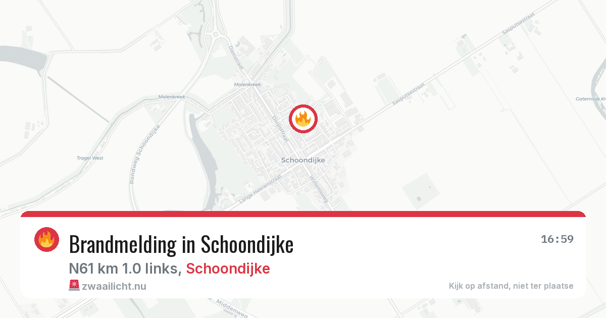 Brandmelding in Schoondijke — 20 mei 2026