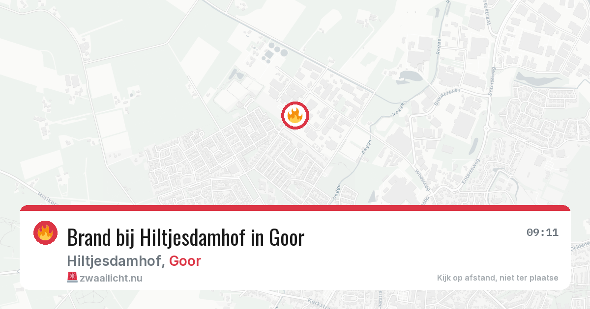 Brand bij Hiltjesdamhof in Goor — 21 mei 2026
