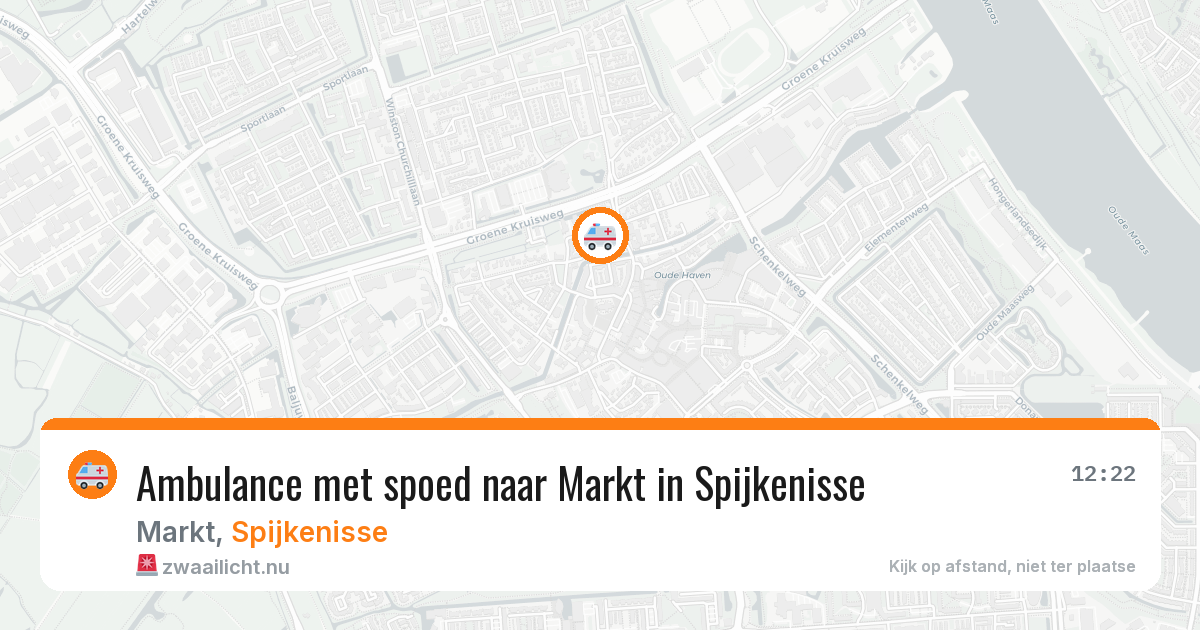 Ambulance met spoed naar Markt in Spijkenisse — 1 jun 2026