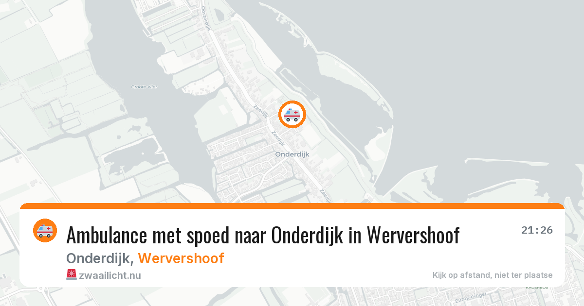 Ambulance met spoed naar Onderdijk in Wervershoof — 8 apr 2026