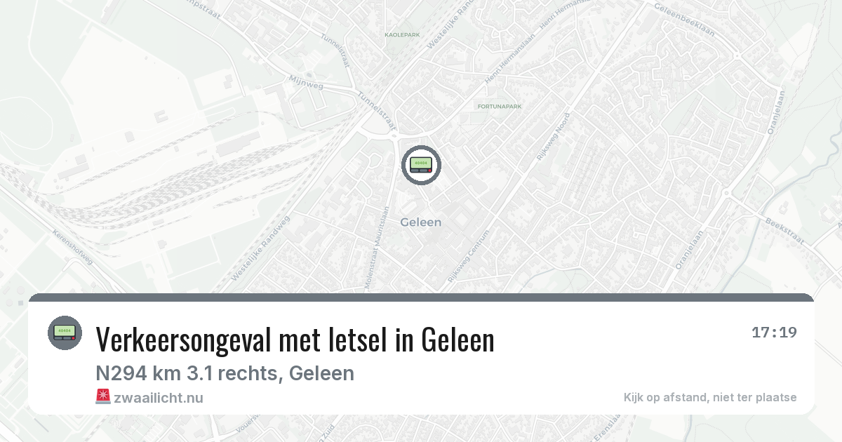 Verkeersongeval met letsel in Geleen — 21 jul 2026