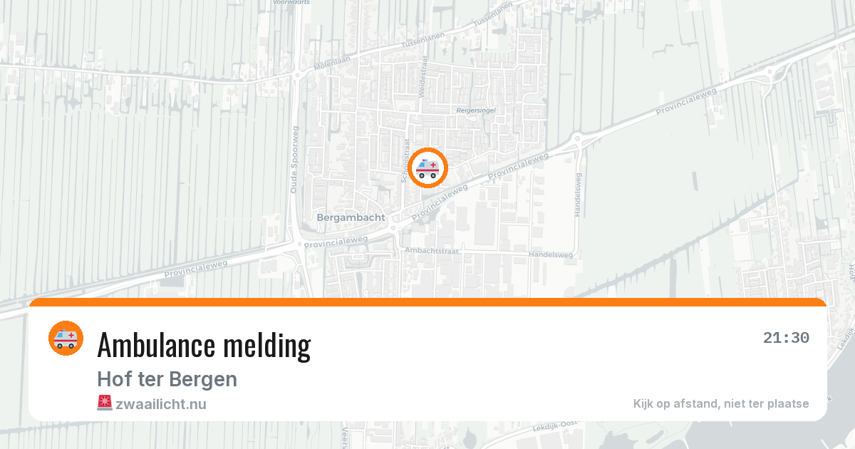 Ambulance melding — 20 jul 2026