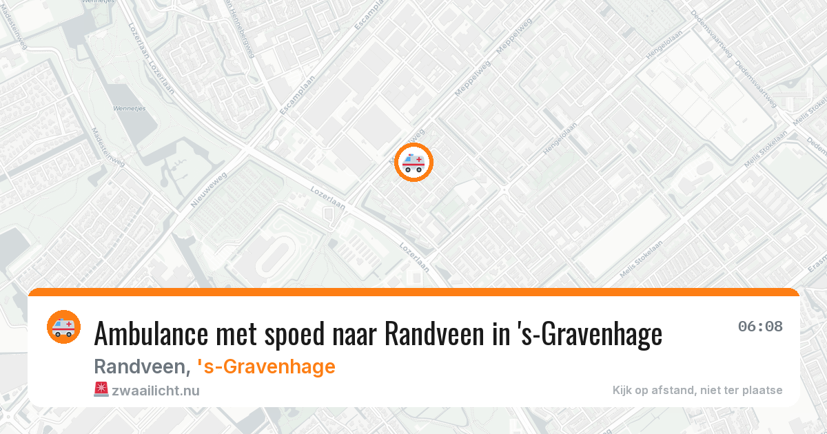 Ambulance met spoed naar Randveen in 's-Gravenhage — 20 mrt 2026
