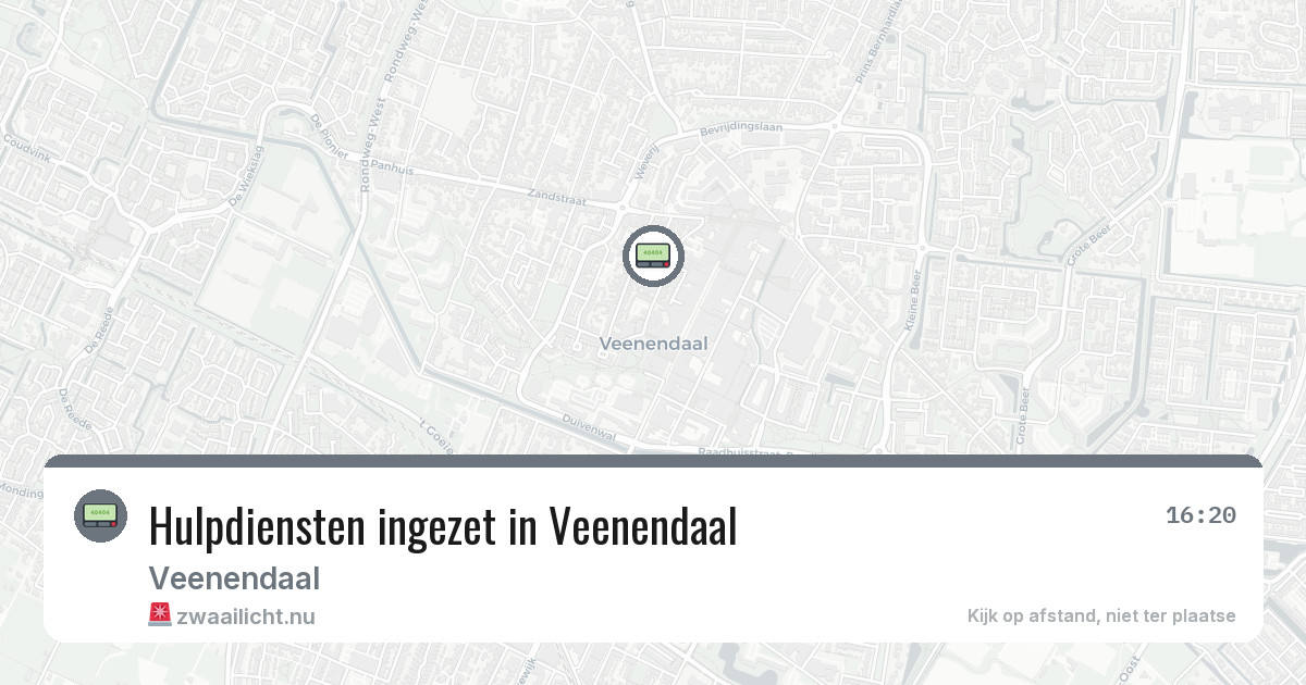 Hulpdiensten ingezet in Veenendaal — 5 feb 2026 | 🚨 Zwaailicht.nu