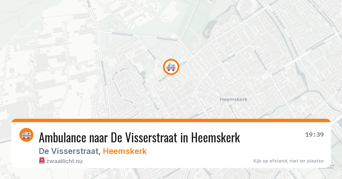 Ambulance naar De Visserstraat in Heemskerk — 26 apr 2026