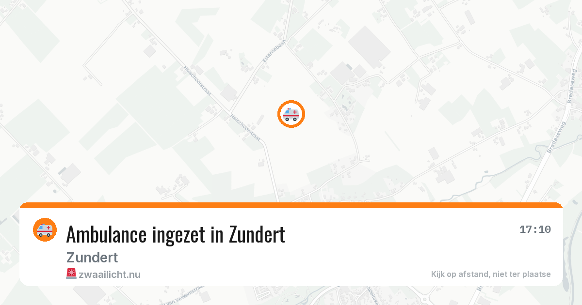 Ambulance ingezet in Zundert — 18 jul 2026