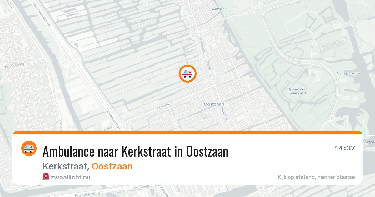 Ambulance naar Kerkstraat in Oostzaan — 12 jul 2026