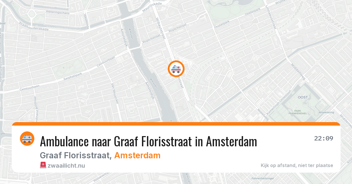 Ambulance naar Graaf Florisstraat in Amsterdam — 13 mei 2026
