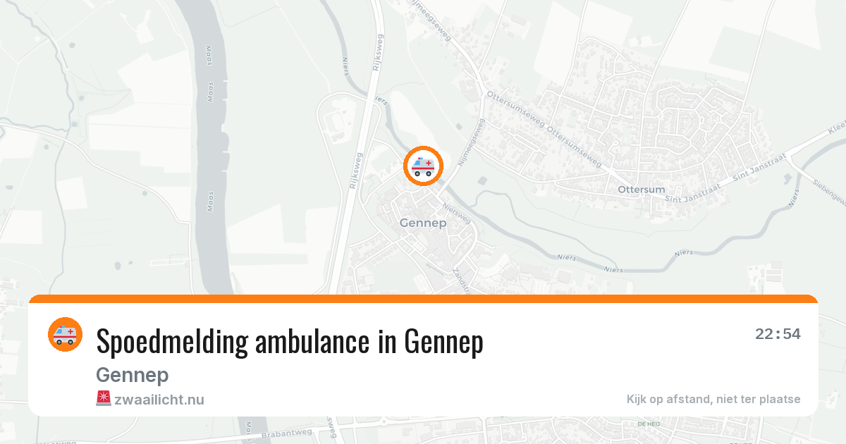 Spoedmelding ambulance in Gennep — 21 jan 2026