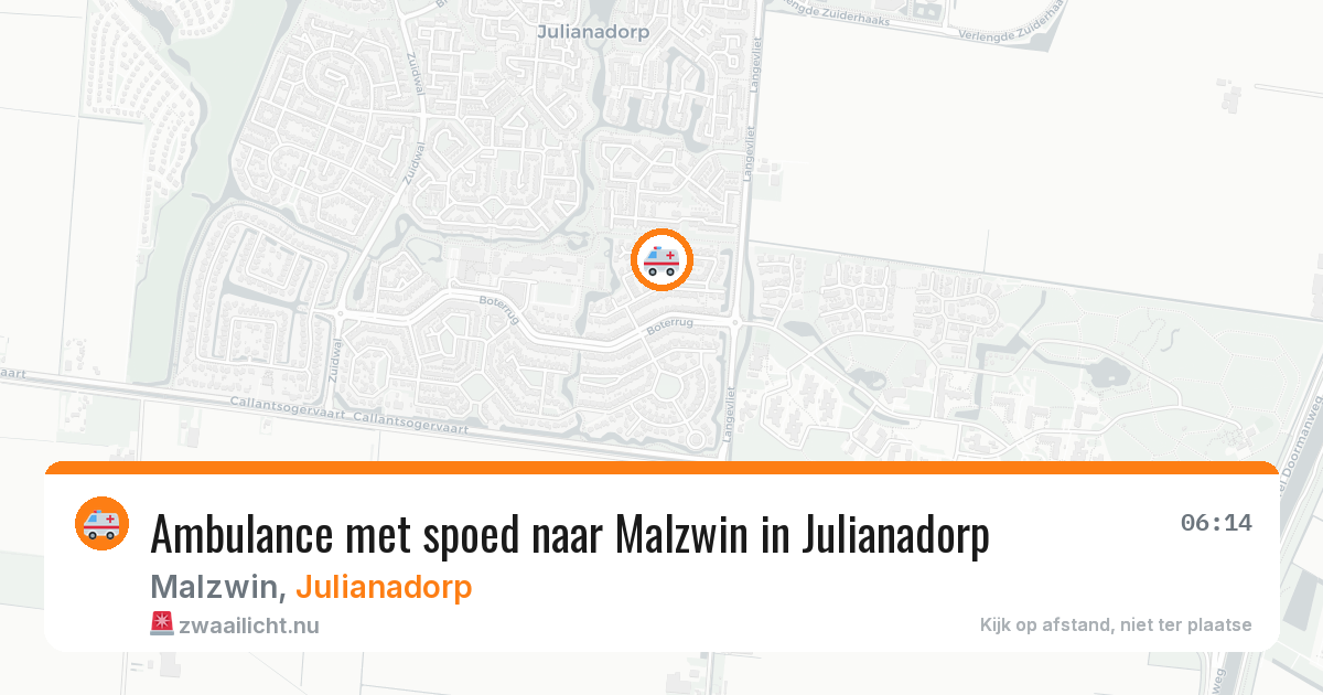 Ambulance met spoed naar Malzwin in Julianadorp — 26 mei 2026