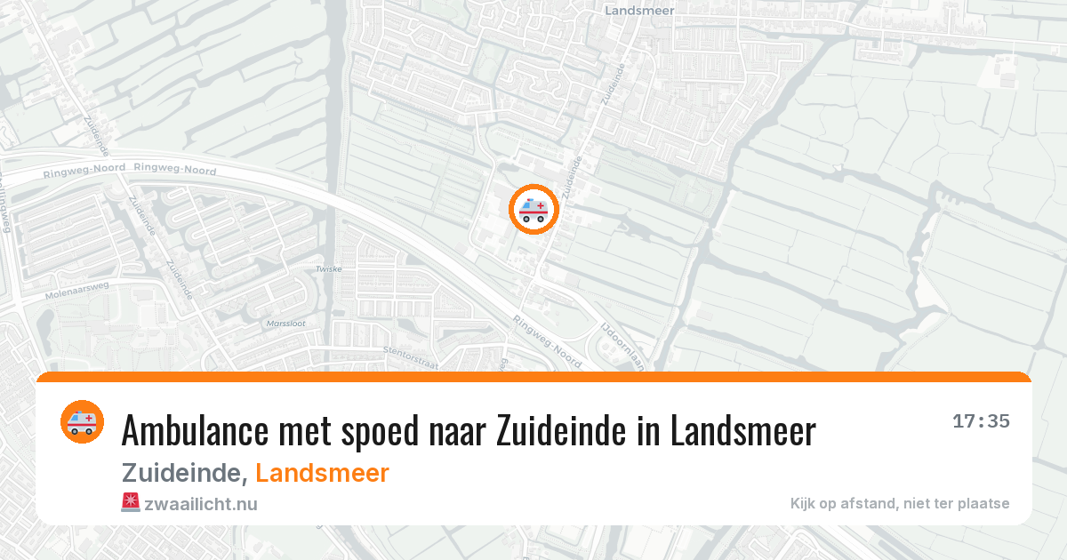 Ambulance met spoed naar Zuideinde in Landsmeer — 8 jul 2026