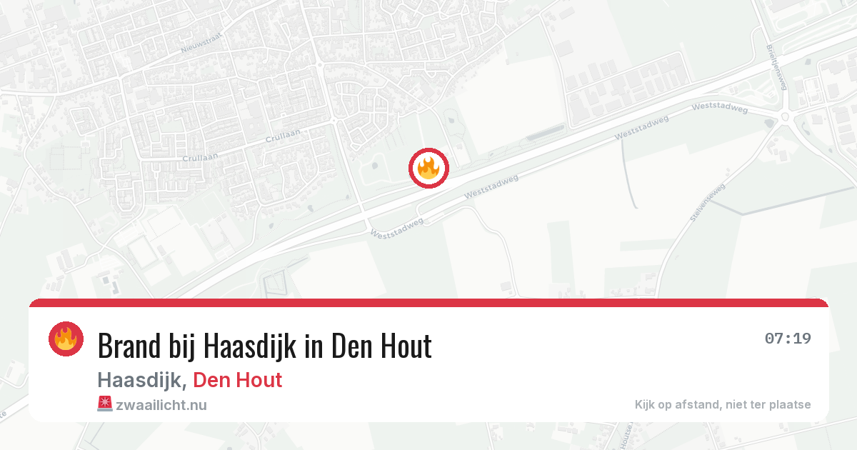 Brand bij Haasdijk in Den Hout — 22 mei 2026
