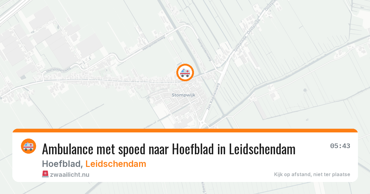 Ambulance met spoed naar Hoefblad in Leidschendam — 13 jul 2026