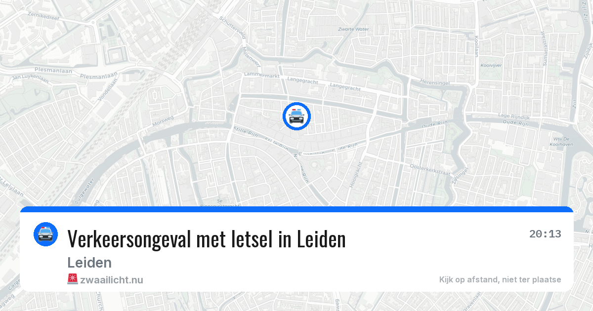 Verkeersongeval met letsel in Leiden — 10 jul 2026