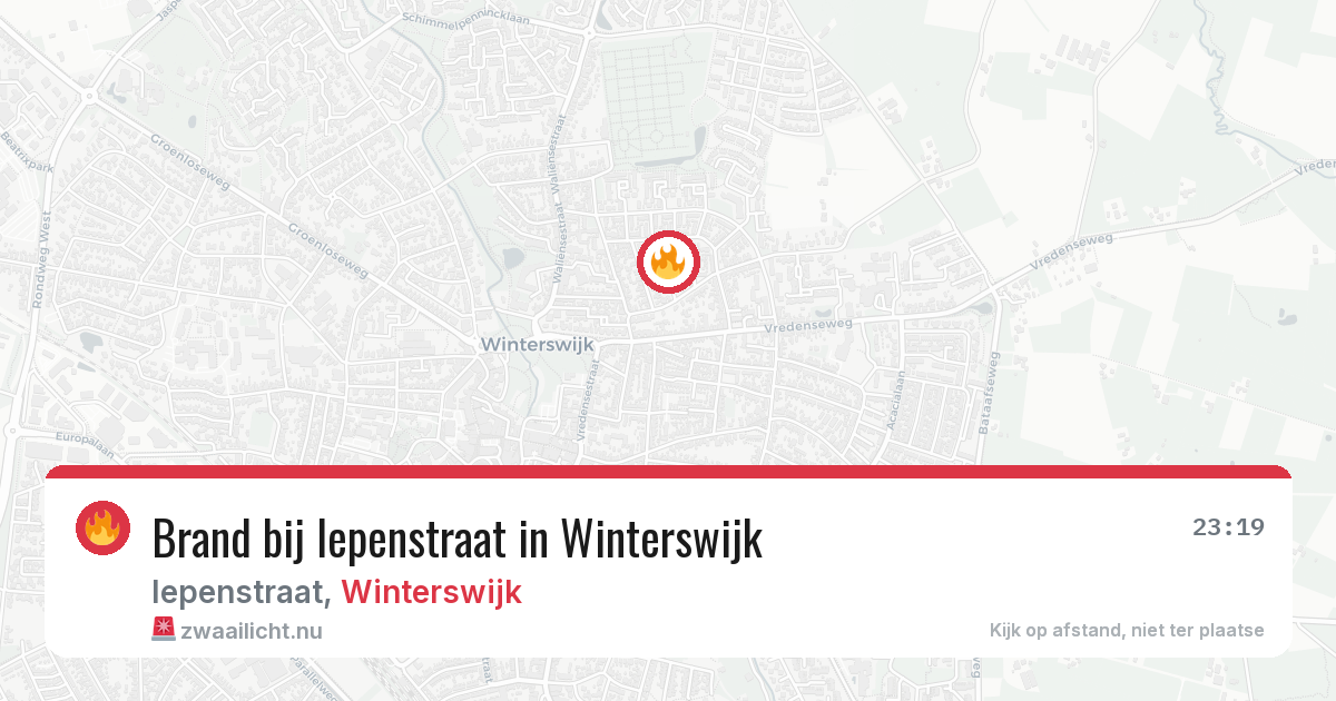 Brand bij Iepenstraat in Winterswijk — 6 jul 2026