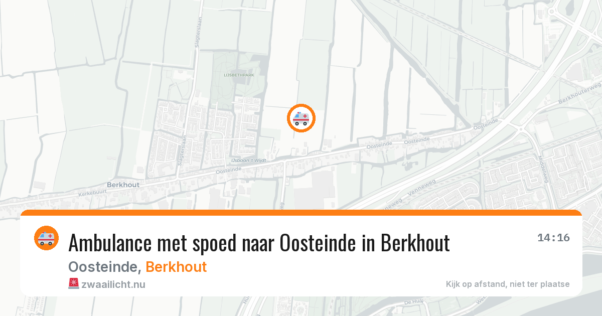 Ambulance met spoed naar Oosteinde in Berkhout — 20 jul 2026