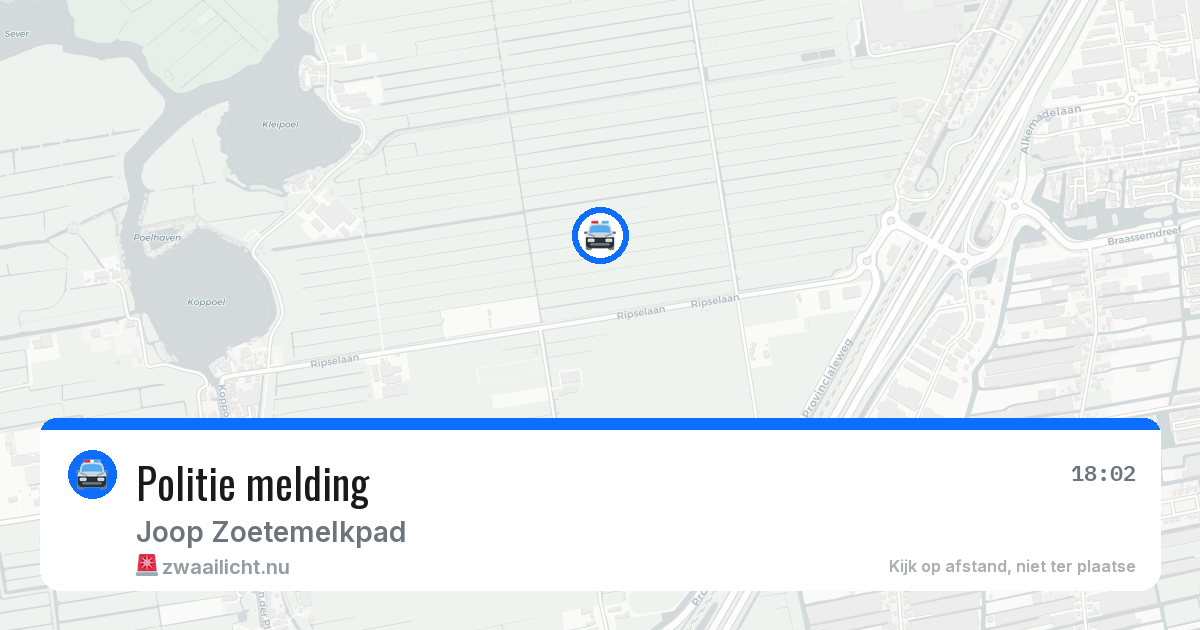 Politie melding — 15 mrt 2026