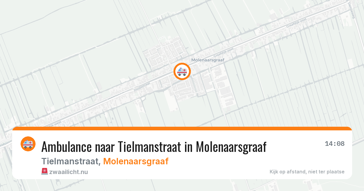 Ambulance naar Tielmanstraat in Molenaarsgraaf — 5 jun 2026