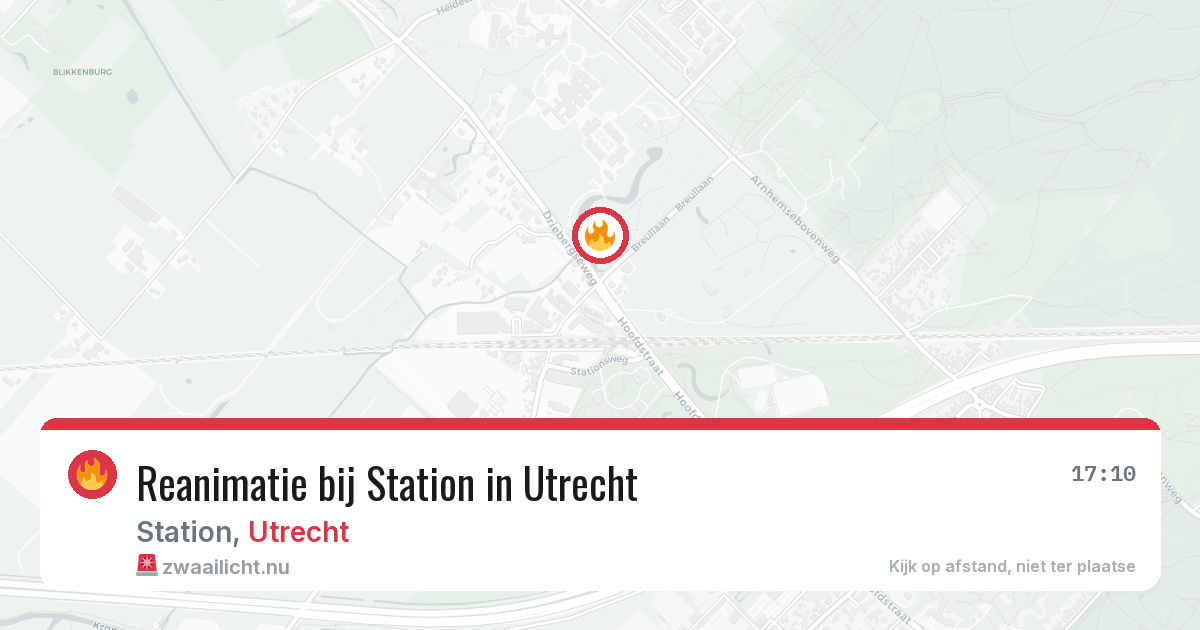 Reanimatie bij Station in Utrecht — 9 apr 2026