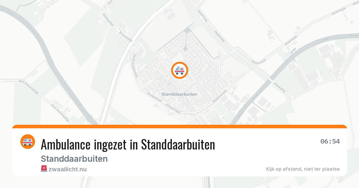 Ambulance ingezet in Standdaarbuiten — 13 jul 2026