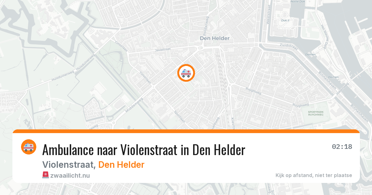 Ambulance naar Violenstraat in Den Helder — 1 apr 2026