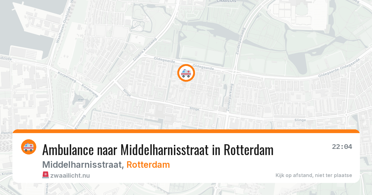 Ambulance naar Middelharnisstraat in Rotterdam — 13 mei 2026