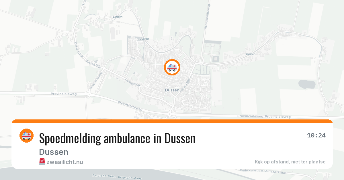 Spoedmelding ambulance in Dussen — 13 jul 2026