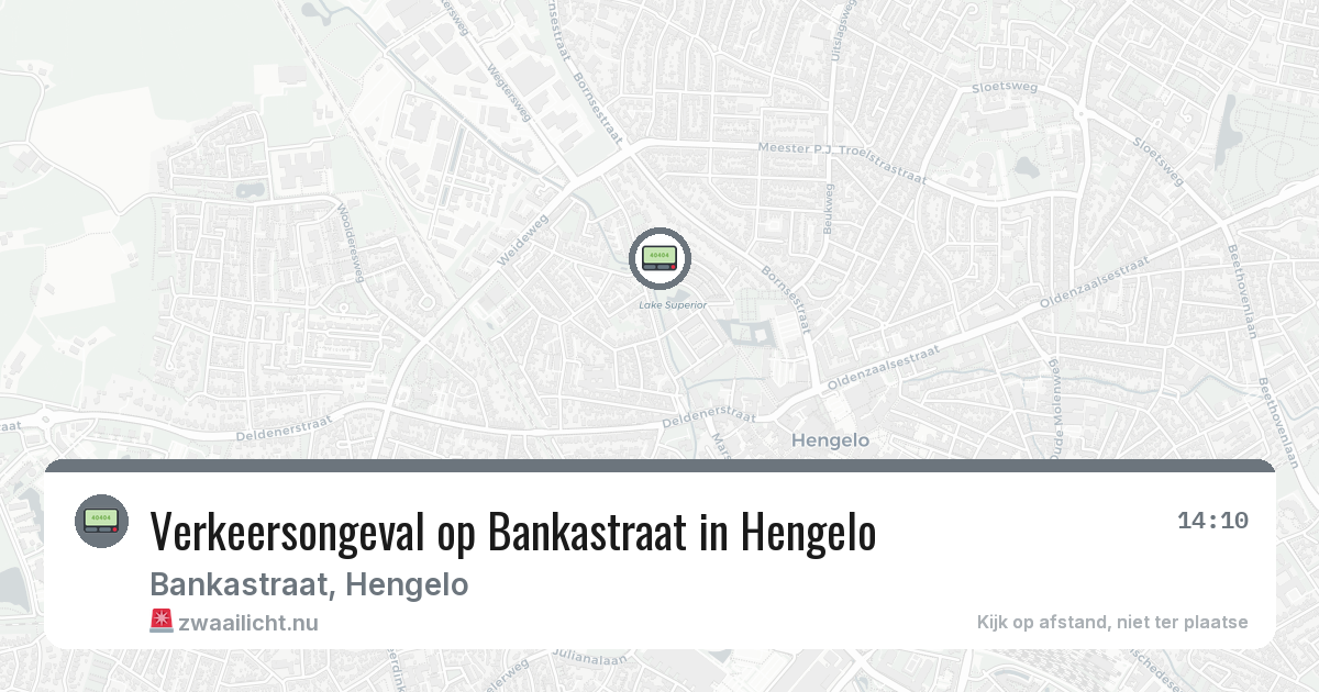 Verkeersongeval op Bankastraat in Hengelo — 12 mrt 2026