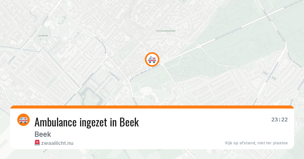 Ambulance ingezet in Beek — 30 mrt 2026