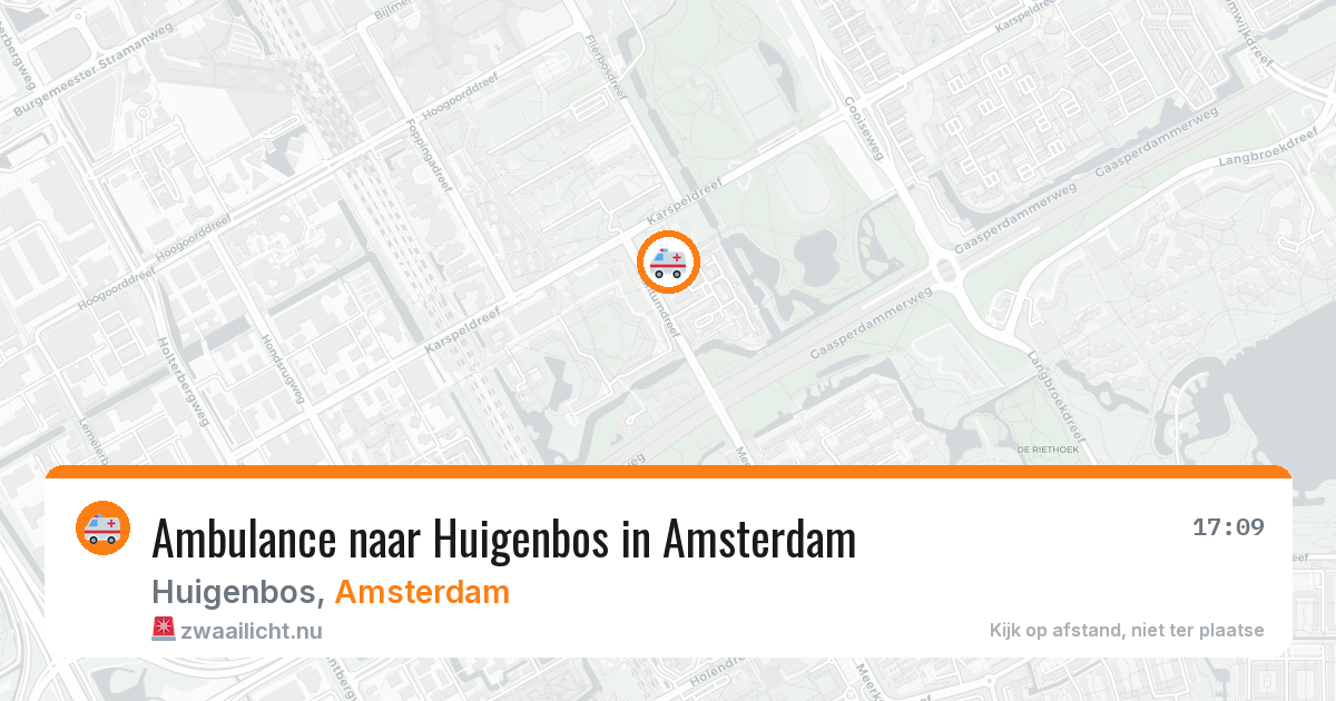 Ambulance naar Huigenbos in Amsterdam — 24 jul 2026