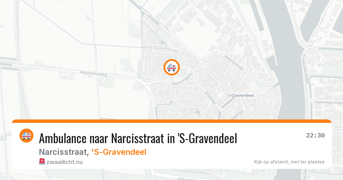 Ambulance naar Narcisstraat in 'S-Gravendeel — 30 jun 2026