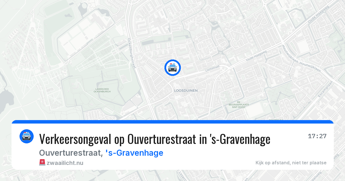 Verkeersongeval op Ouverturestraat in 's-Gravenhage — 26 mrt 2026
