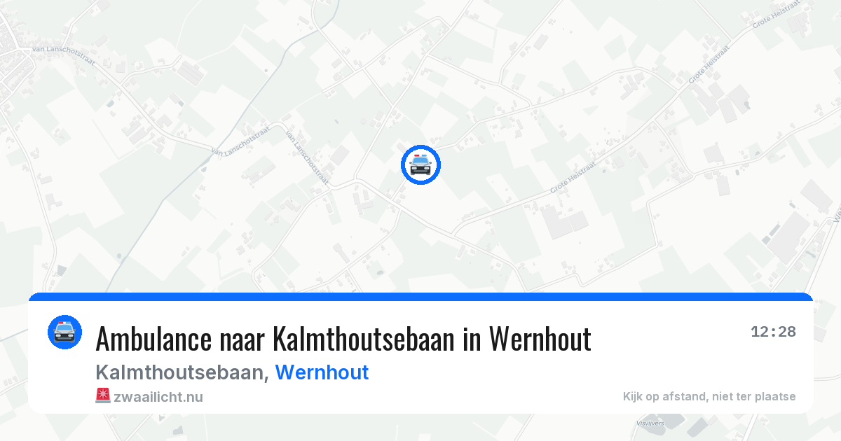 Ambulance naar Kalmthoutsebaan in Wernhout — 24 mrt 2026
