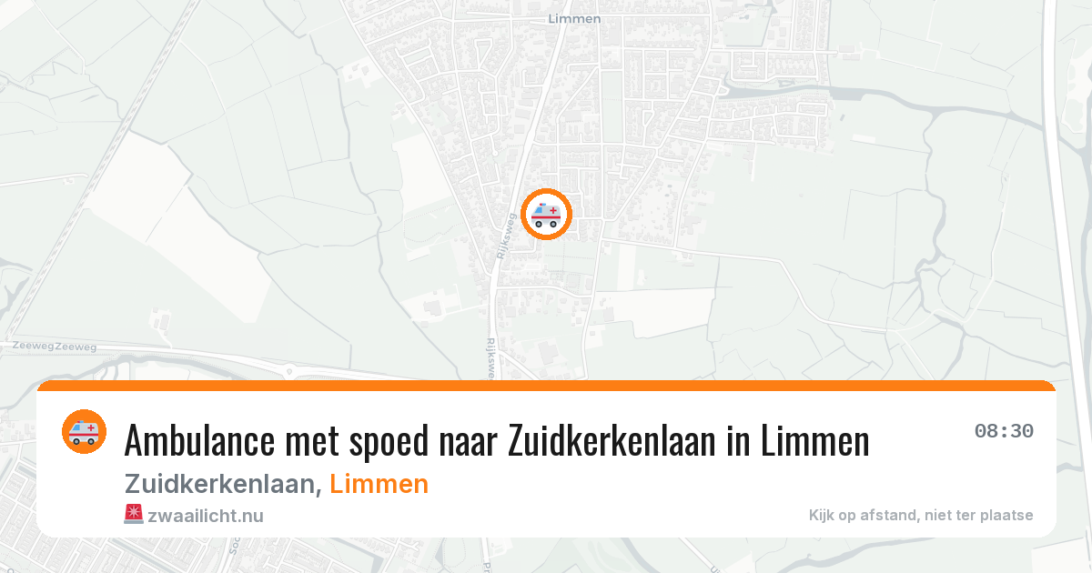 Ambulance met spoed naar Zuidkerkenlaan in Limmen — 18 jan 2026