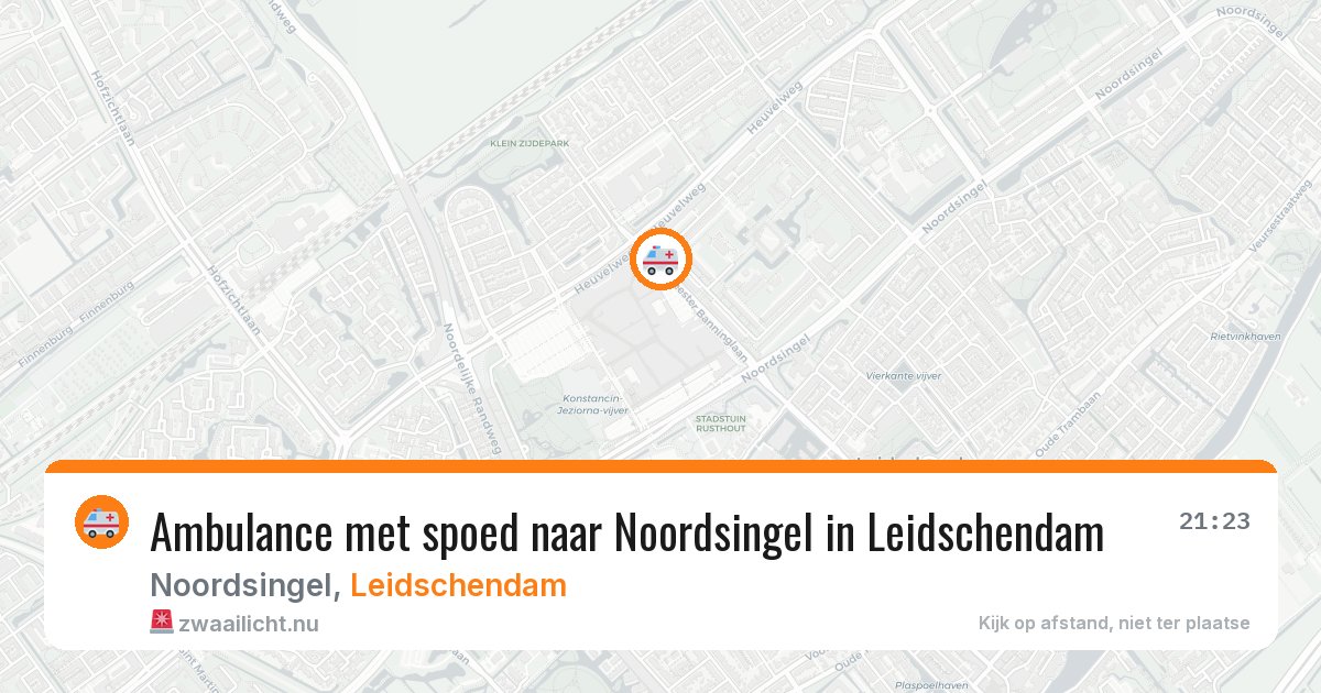 Ambulance met spoed naar Noordsingel in Leidschendam — 14 jul 2026