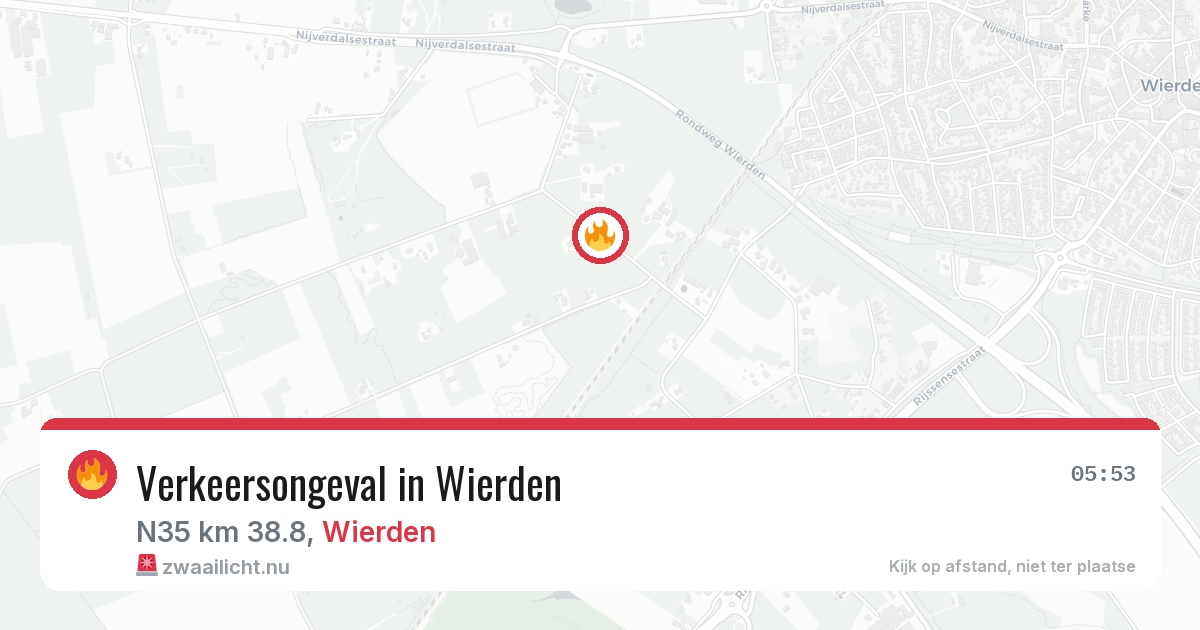 Verkeersongeval in Wierden — 22 jul 2026