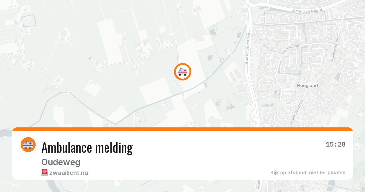 Ambulance melding — 27 apr 2026