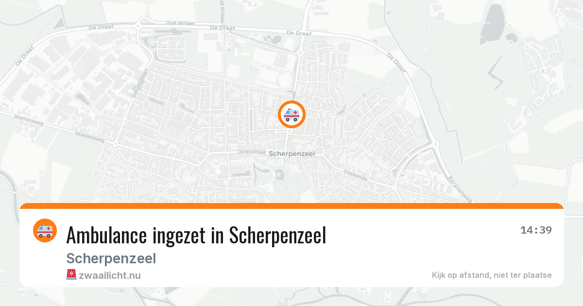 Ambulance ingezet in Scherpenzeel — 20 jul 2026