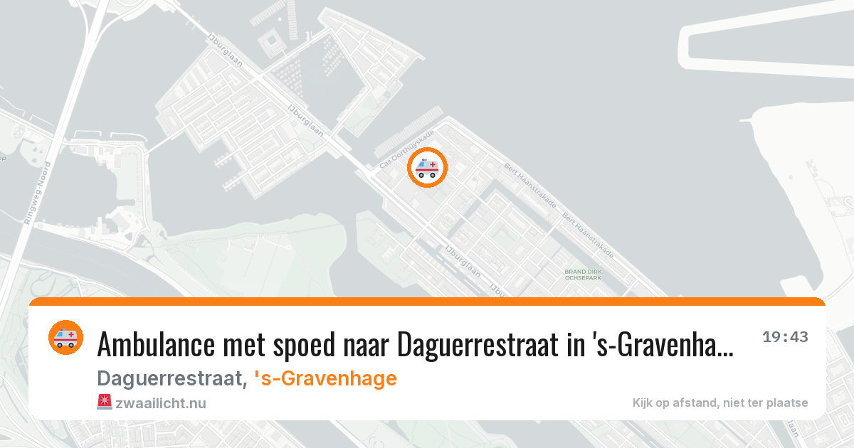 Ambulance met spoed naar Daguerrestraat in 's-Gravenhage — 10 feb 2026