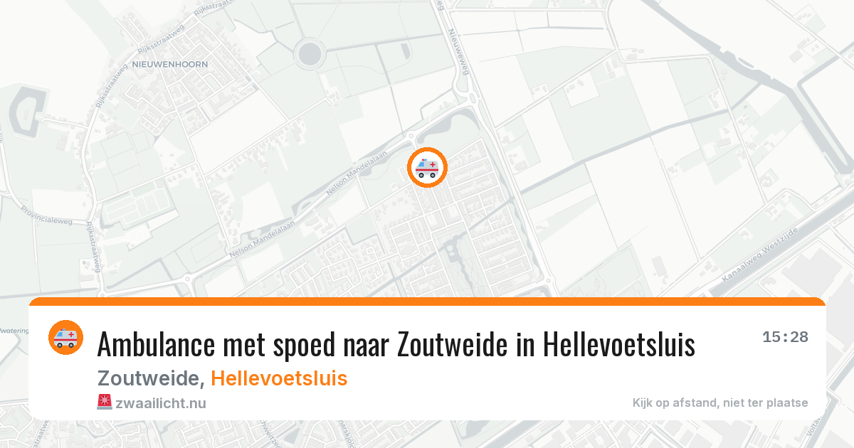 Ambulance met spoed naar Zoutweide in Hellevoetsluis — 6 mei 2026