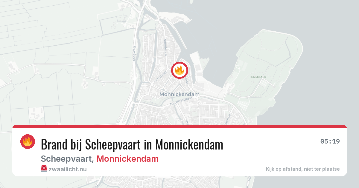 Brand bij Scheepvaart in Monnickendam — 2 jun 2026