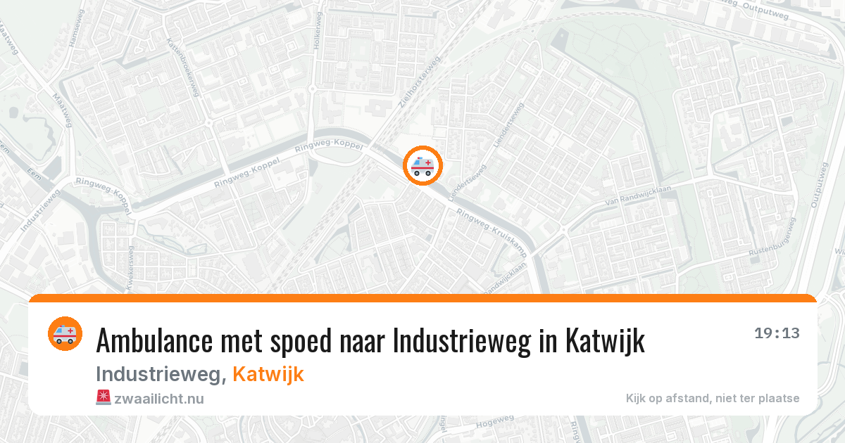 Ambulance met spoed naar Industrieweg in Katwijk — 20 jan 2026