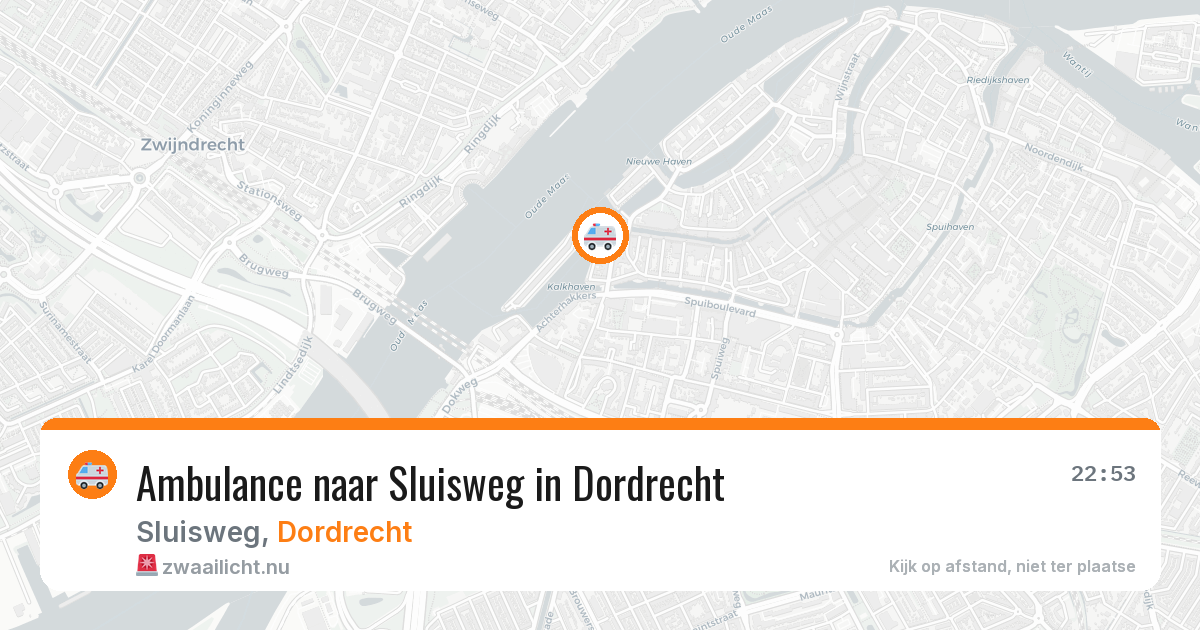 Ambulance naar Sluisweg in Dordrecht — 30 mrt 2026