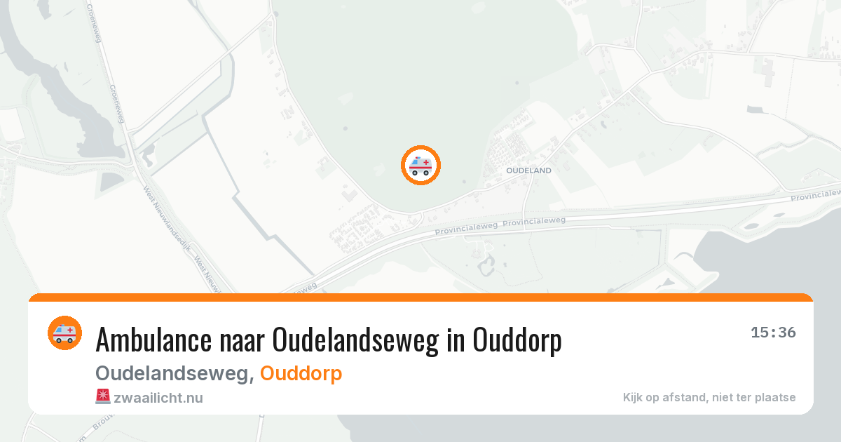 Ambulance naar Oudelandseweg in Ouddorp — 24 mrt 2026
