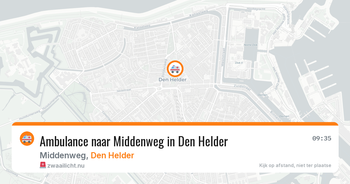 Ambulance naar Middenweg in Den Helder — 20 mei 2026